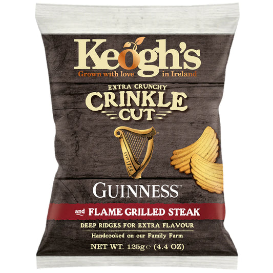 Keogh's Crinkle Cut Steak and Guinness